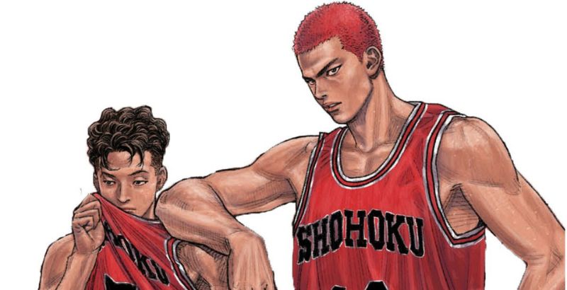 Miyagi Ryota and Sakuragi Hanamichi from The First Slam Dunk