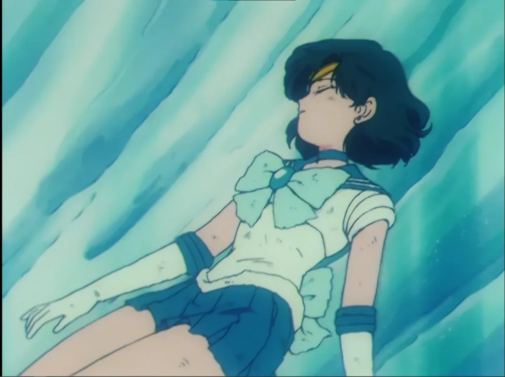 Sailor Mercury gave her life to help her friends