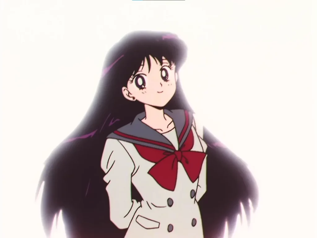 Hino Rei smiling during happier times.